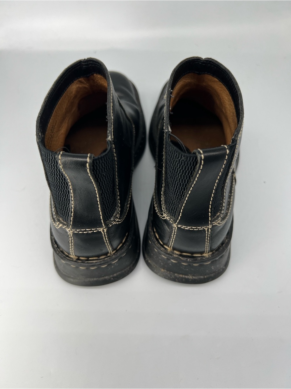 Born women’s black leather ankle moto combat boots - Picture 4 of 5